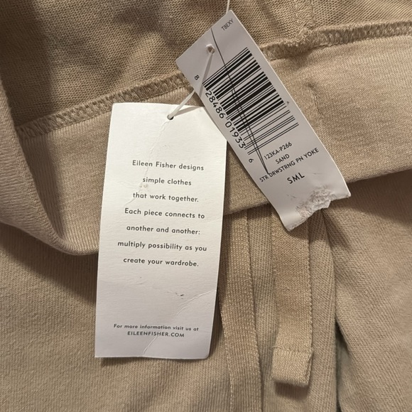 Eileen Fisher Sueded Cotton Pants - Picture 4 of 5